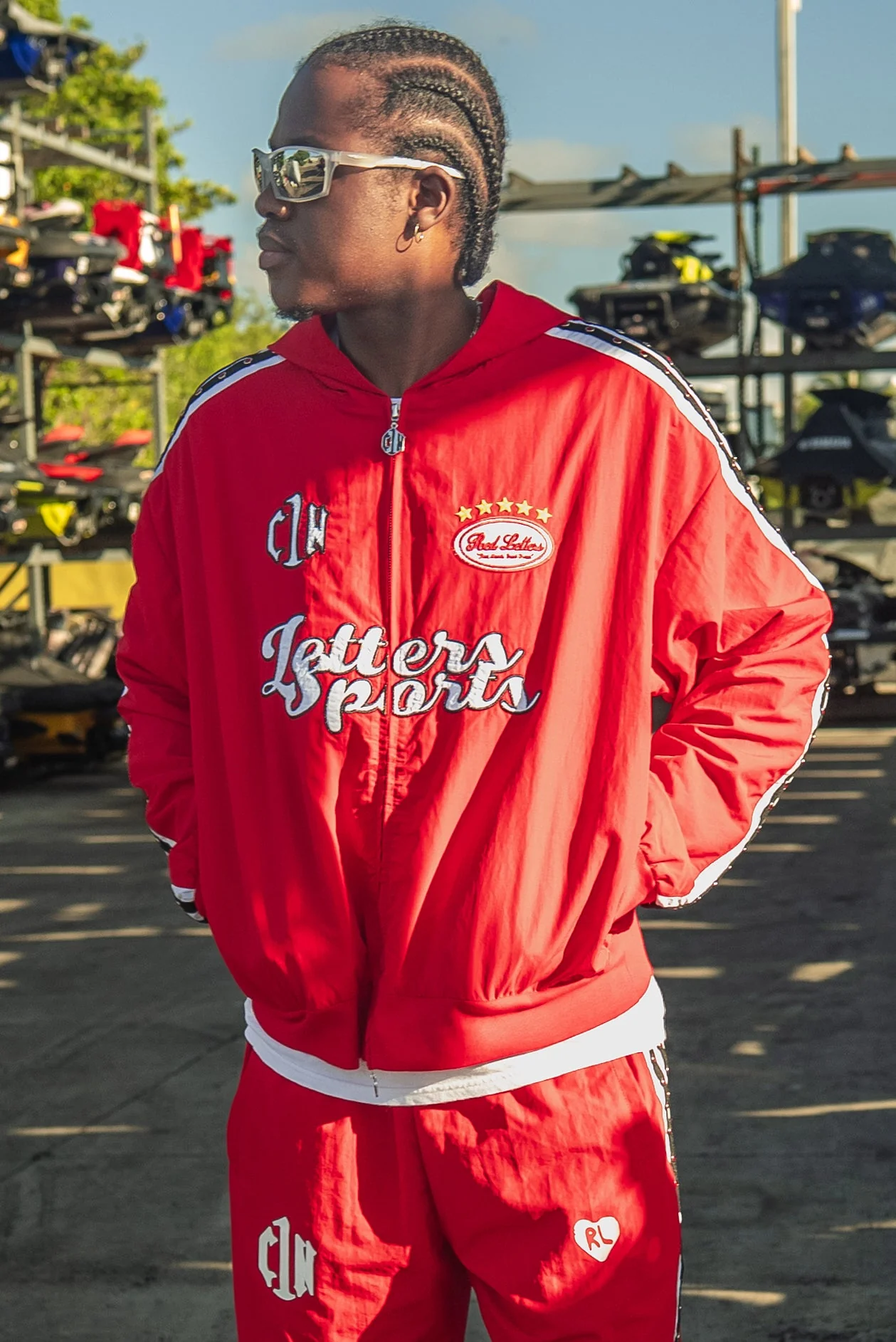 C1N x RL Zip Up - Red - Image 5