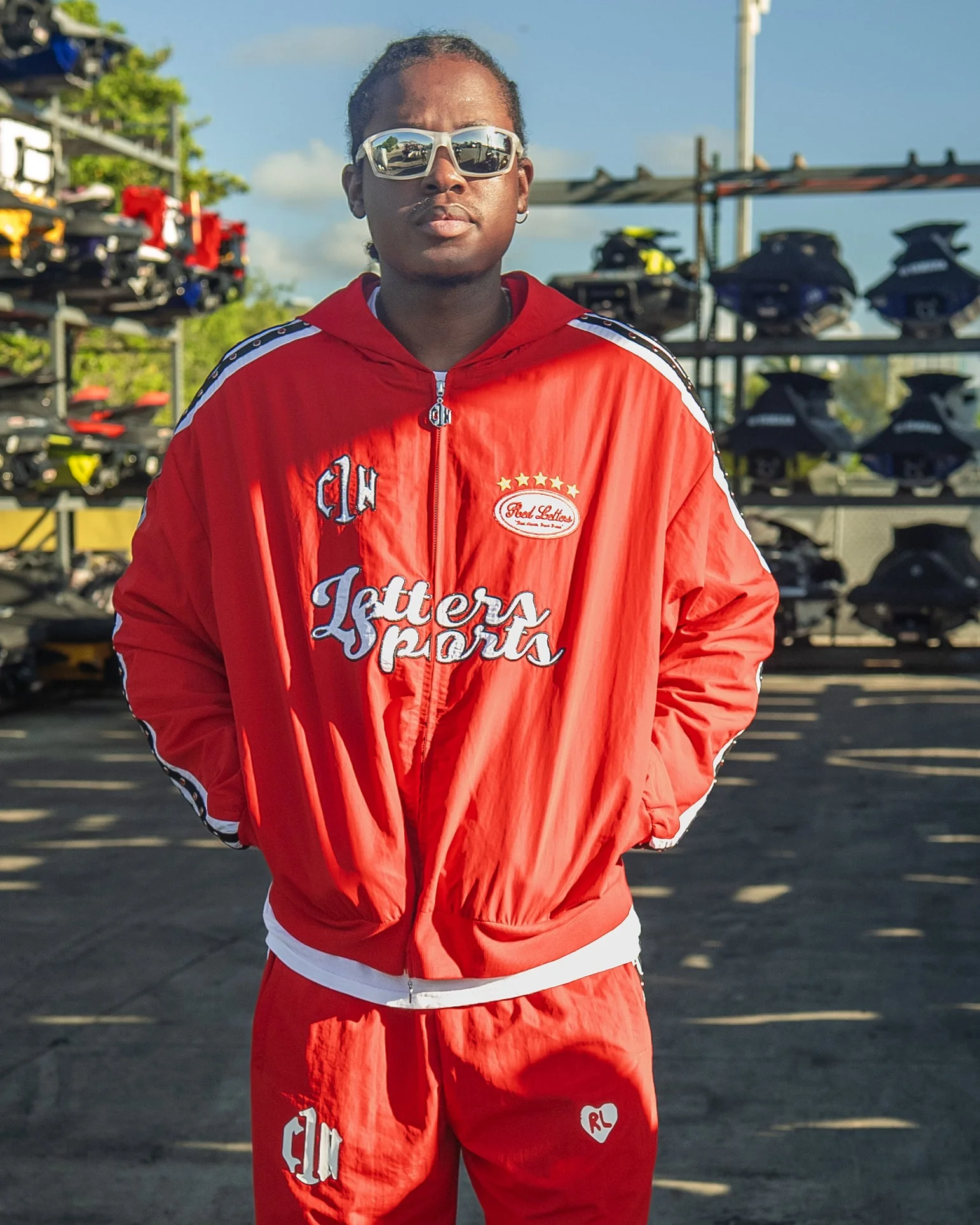C1N x RL Zip Up - Red - Image 6