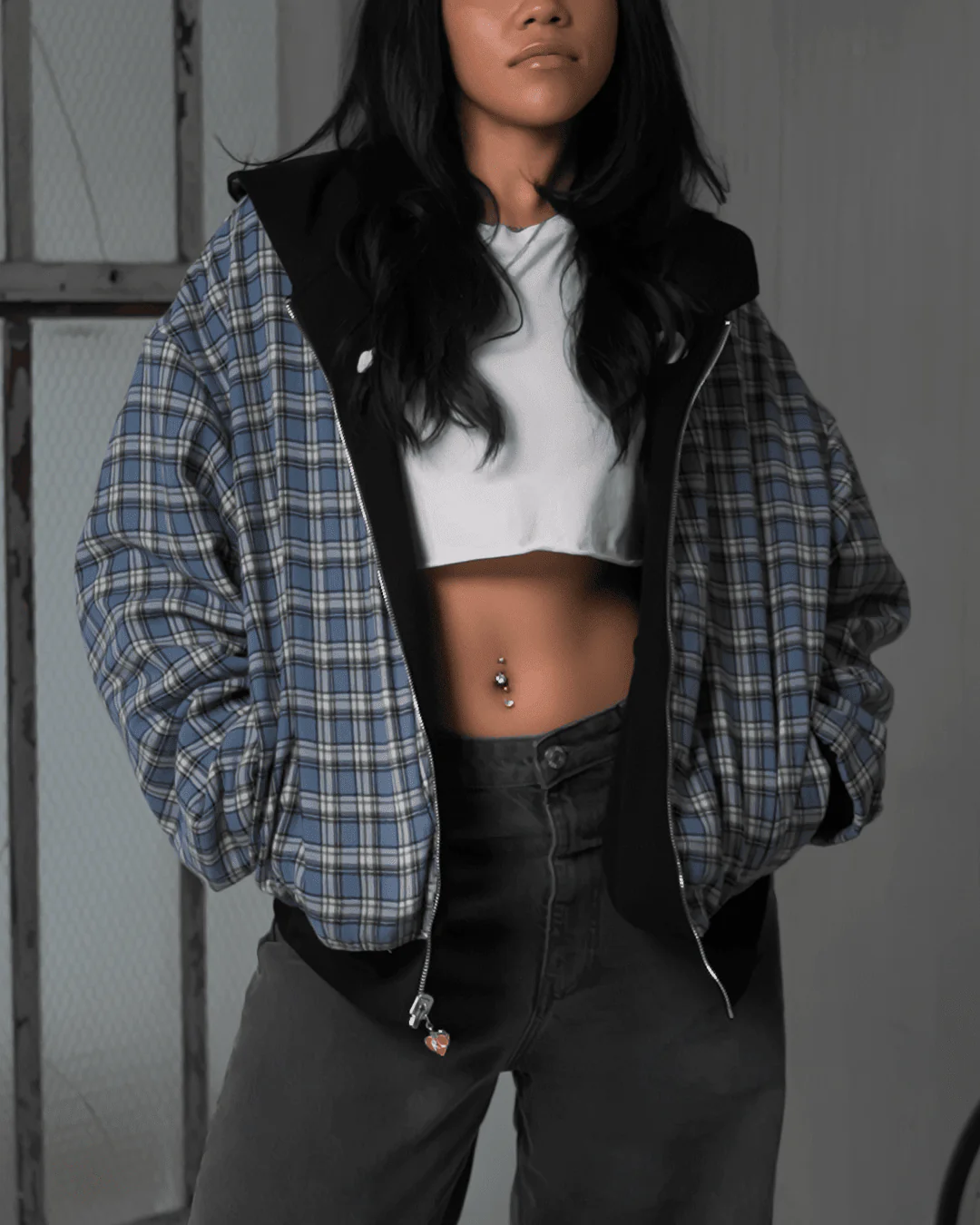 Fly Me To The Moon Scattered Zip Up - Black - Image 4