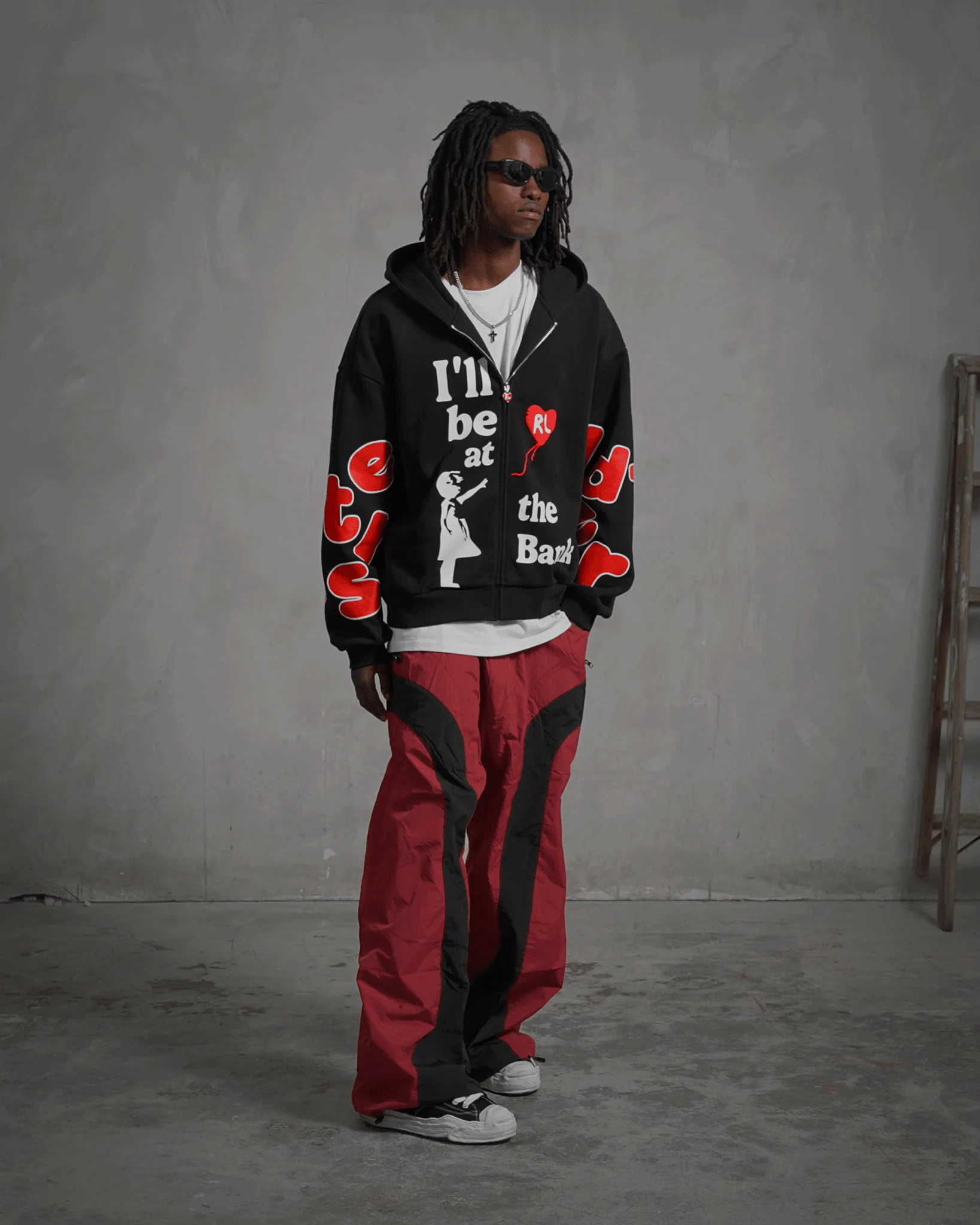 I'll Be At The Bank Scattered Zip Up - Image 8