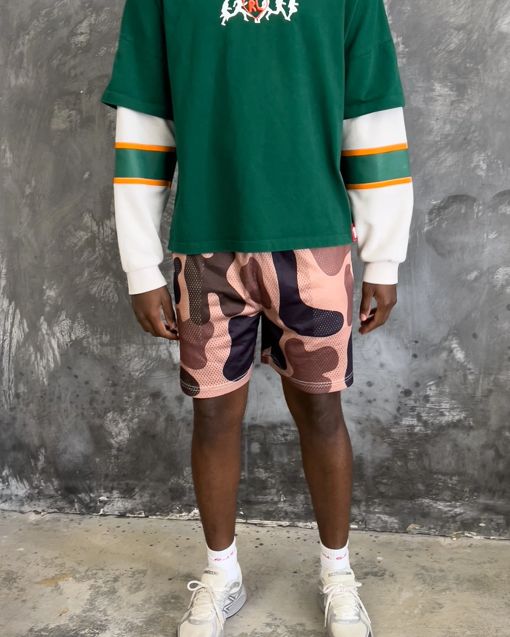 Camo Mesh Shorts - Mud - Image 6