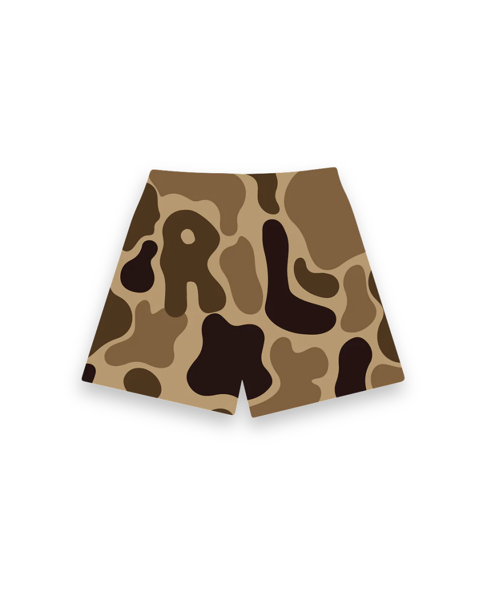 Camo Mesh Shorts - Mud - Image 8