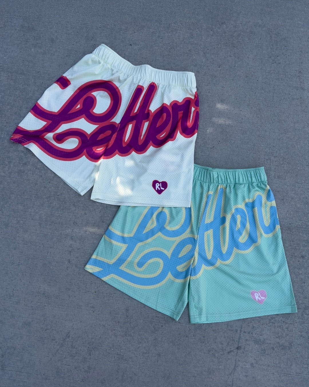 Letters Mesh Shorts - Easter - Image 7