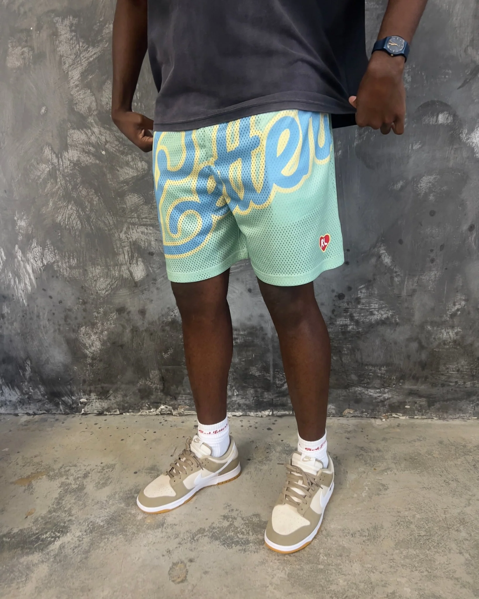 Letters Mesh Shorts - Easter - Image 9