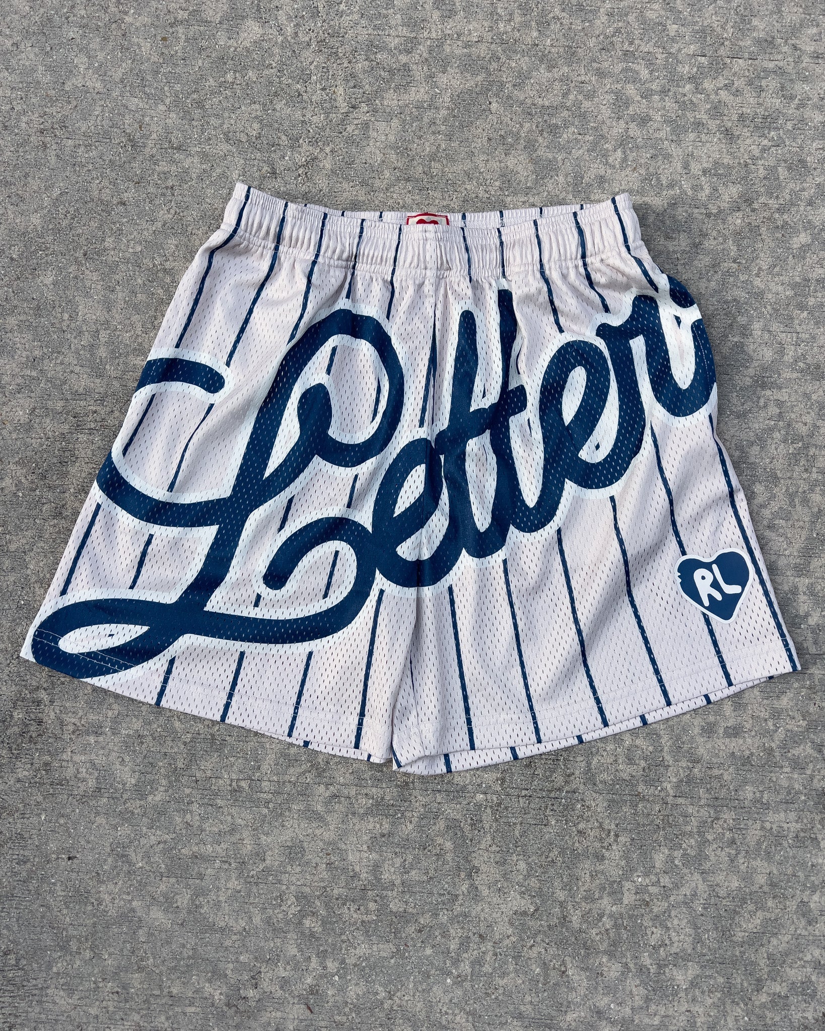 Pin Letters Mesh Shorts - Image 5