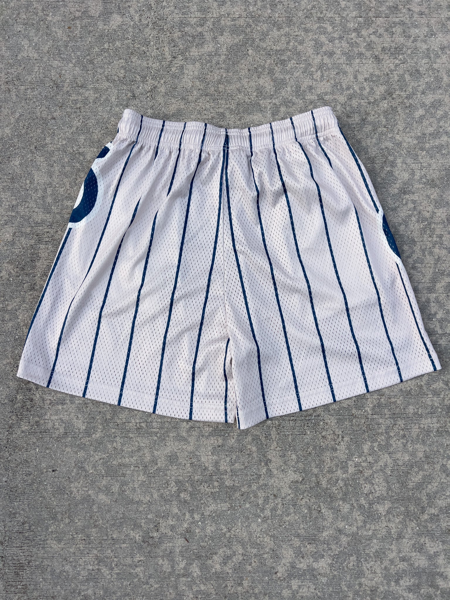 Pin Letters Mesh Shorts - Image 6