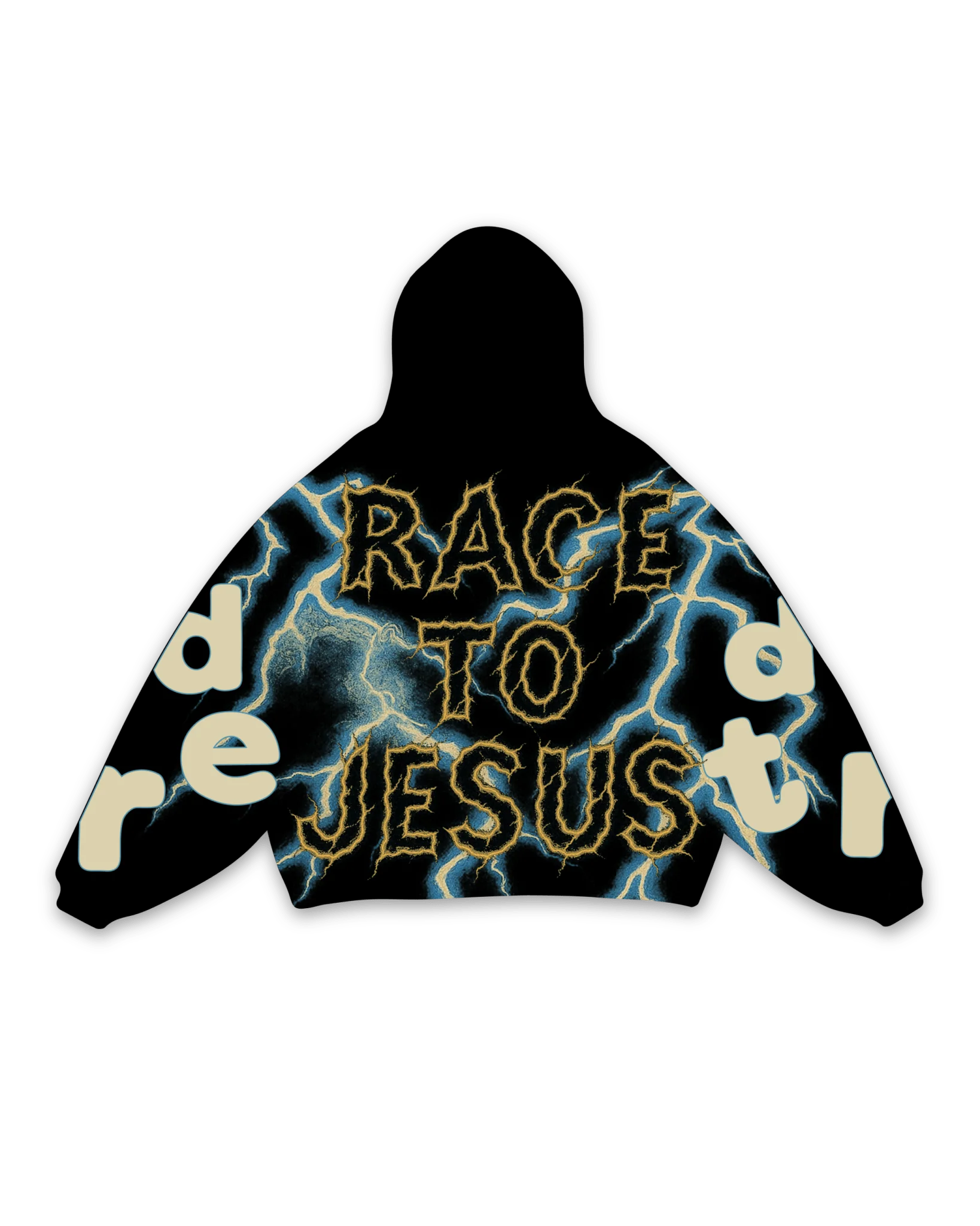 Race to Jesus V2 Scattered Hoodie - Image 7