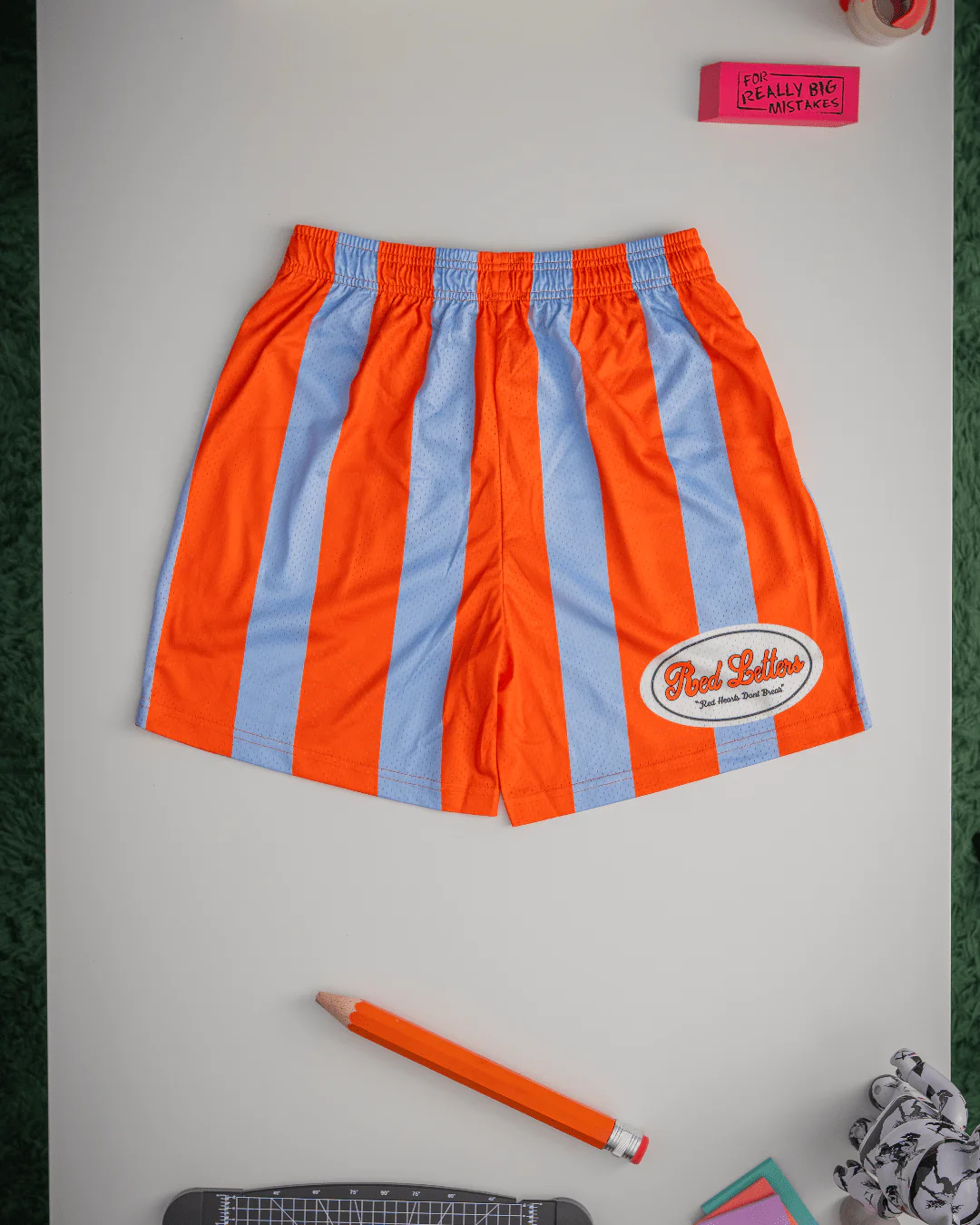 Red Gulf Mesh Shorts - Image 3
