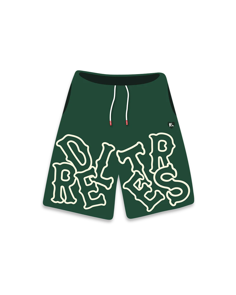 Scattered Sweat Shorts - Green