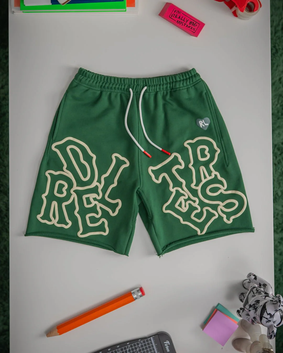 Scattered Sweat Shorts - Green - Image 11