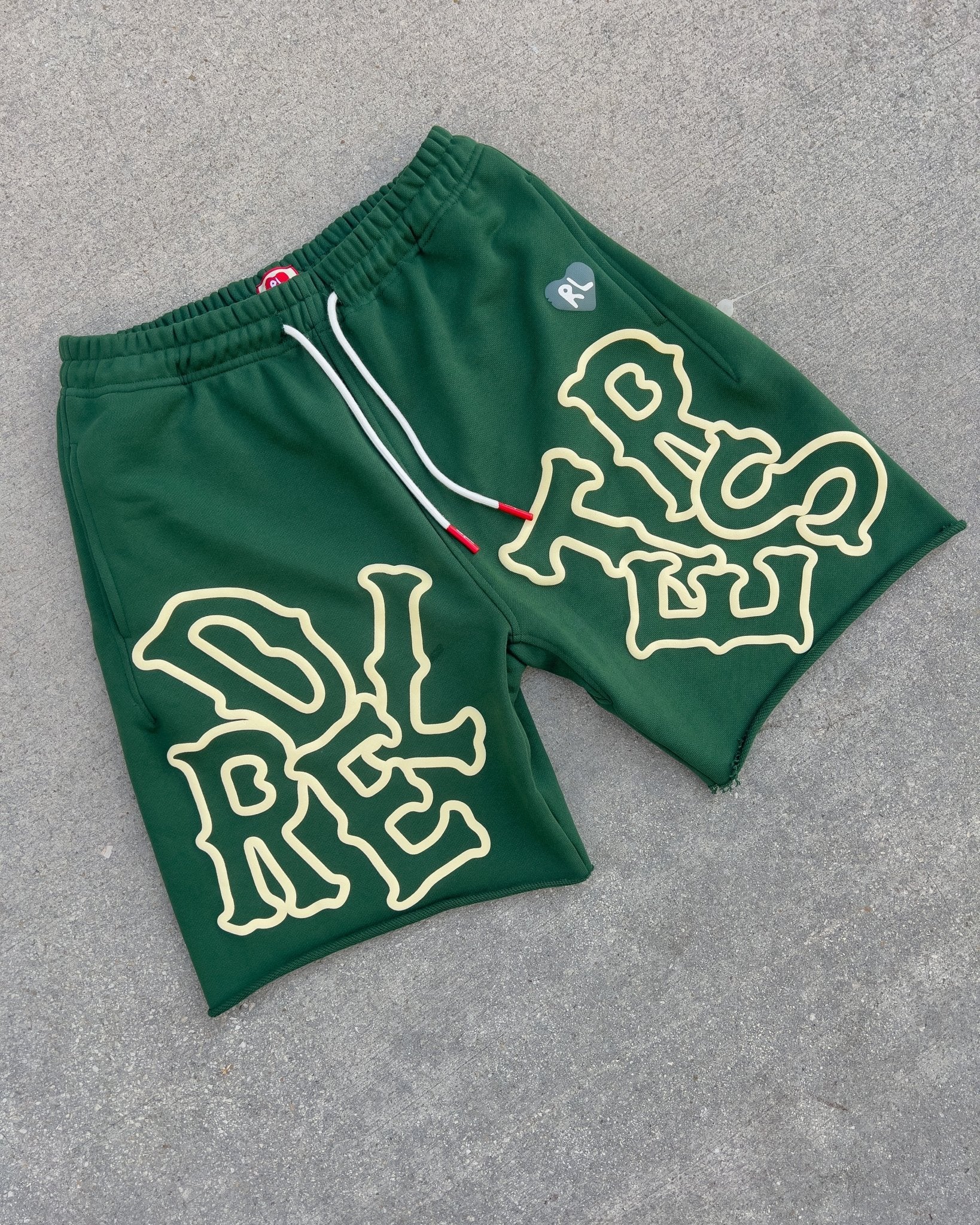 Scattered Sweat Shorts - Green - Image 2