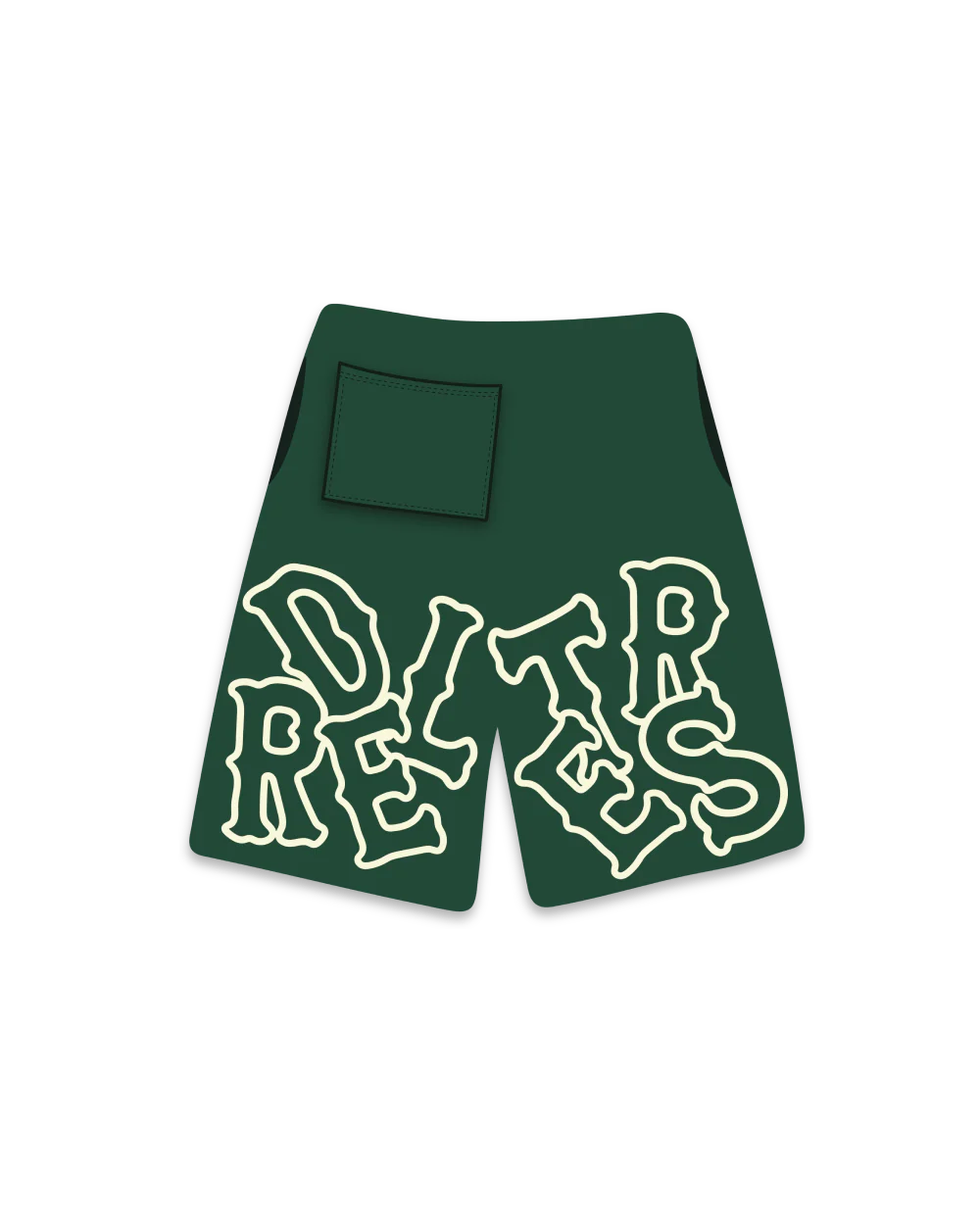 Scattered Sweat Shorts - Green - Image 3