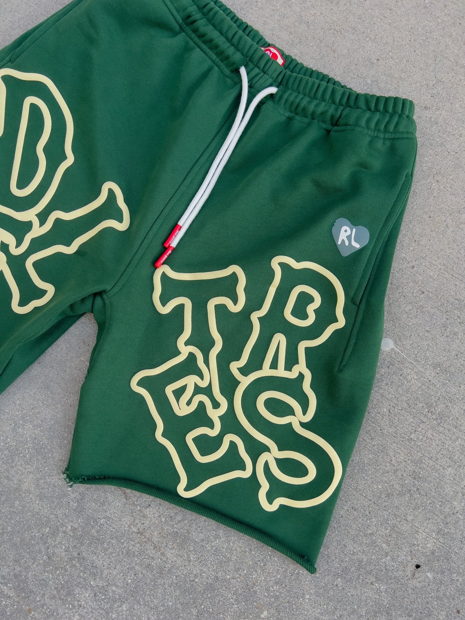 Scattered Sweat Shorts - Green - Image 6