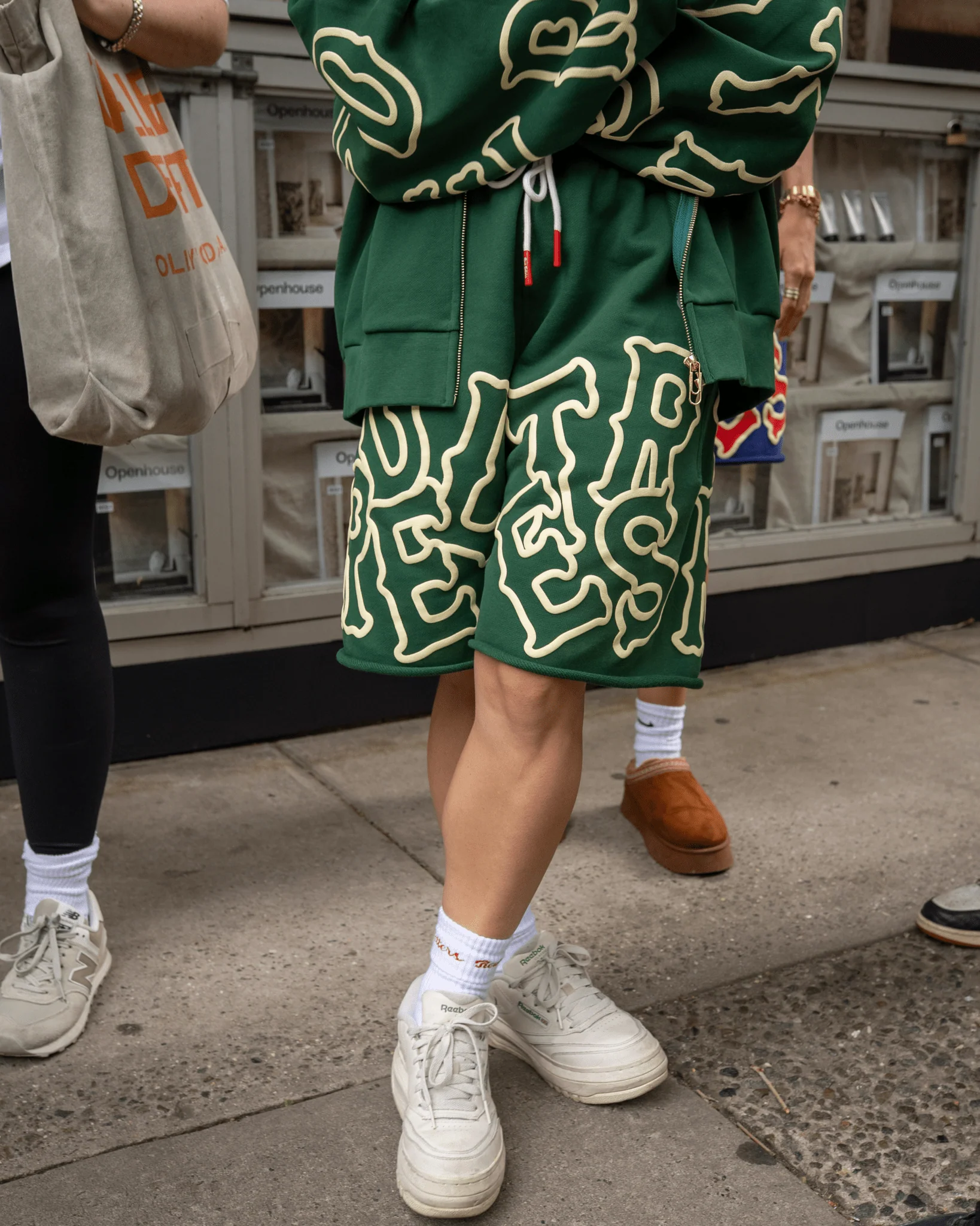 Scattered Sweat Shorts - Green - Image 7