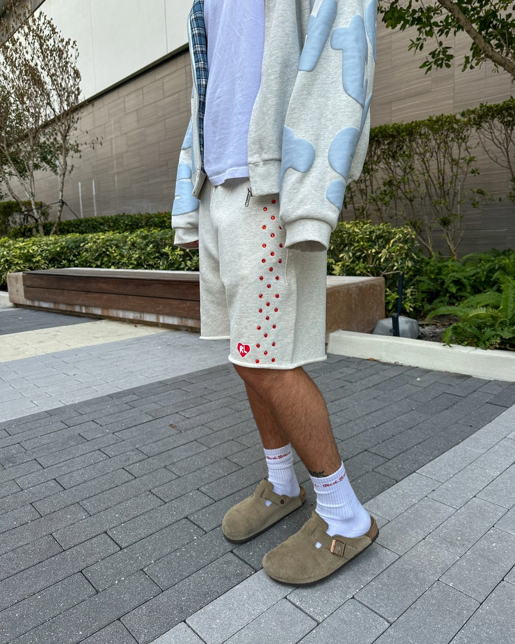 Stoned Sweat Shorts - Heather - Image 5