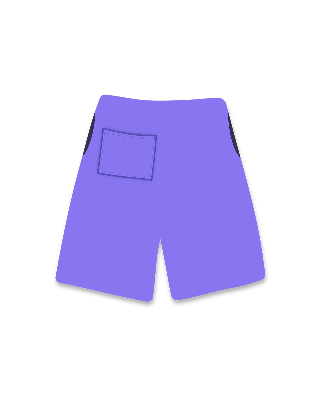 Stoned Sweat Shorts - Purple - Image 4
