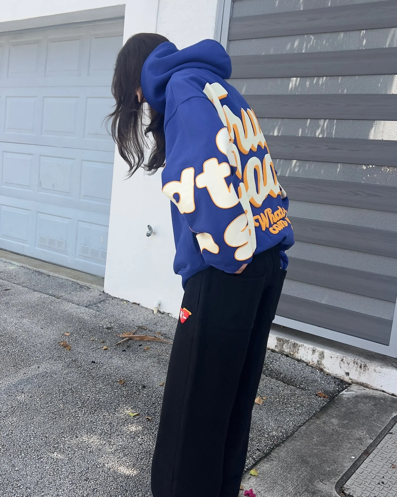 Trust God Scattered Hoodie - Royal - Image 7